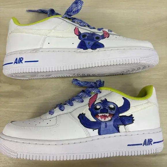 Nike Air Force 1 Custom Stitch Youth Size 5.5 - Picture 1 of 16